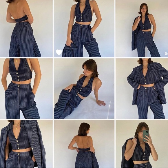 WeWoreWhat set, matching vest top and trousers - Picture 1 of 5